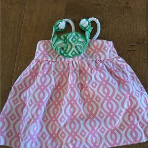 Mud Pie Pink and Green Kids Dress